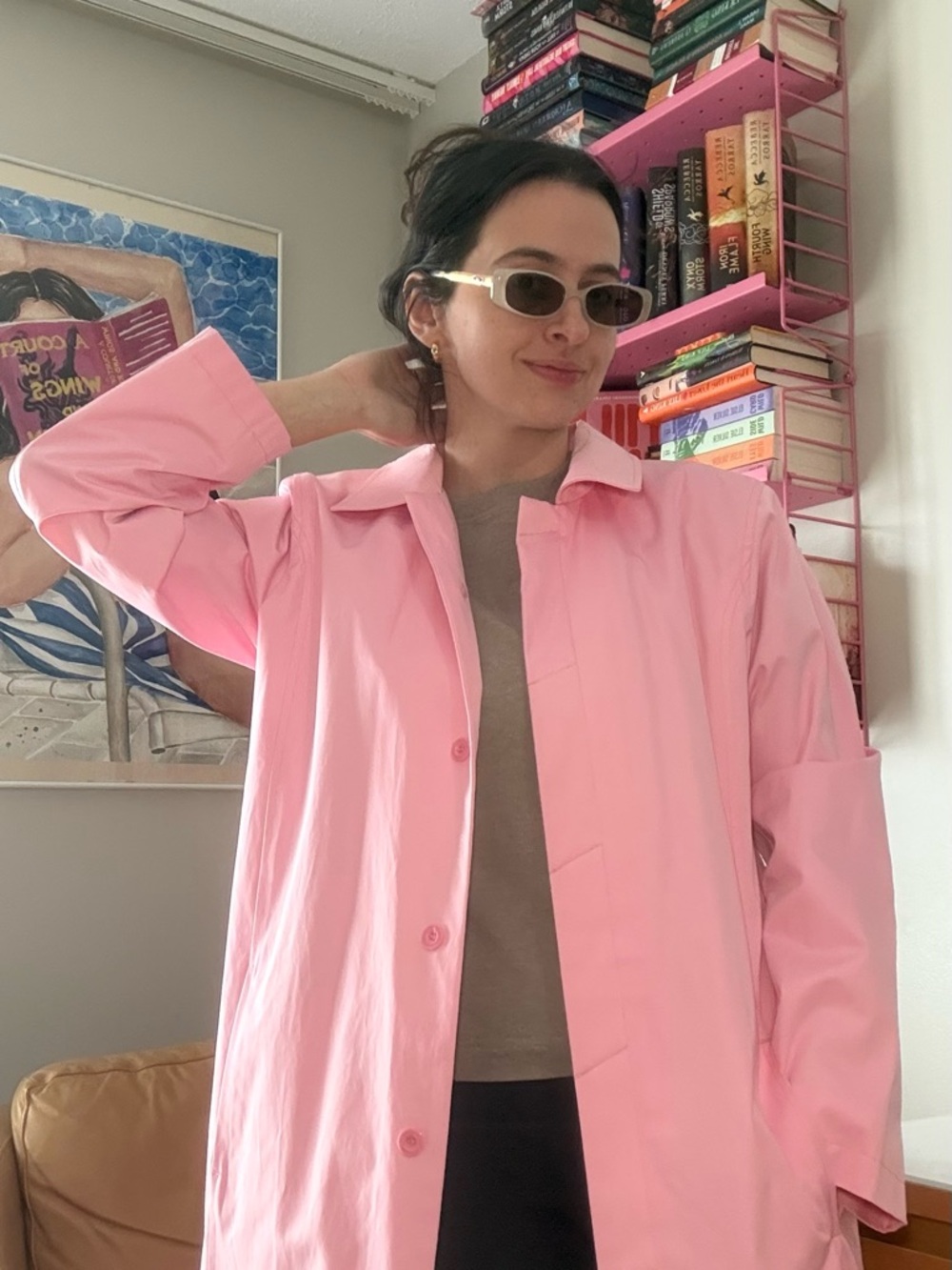 Worthington Pink Lightweight Trench Coat